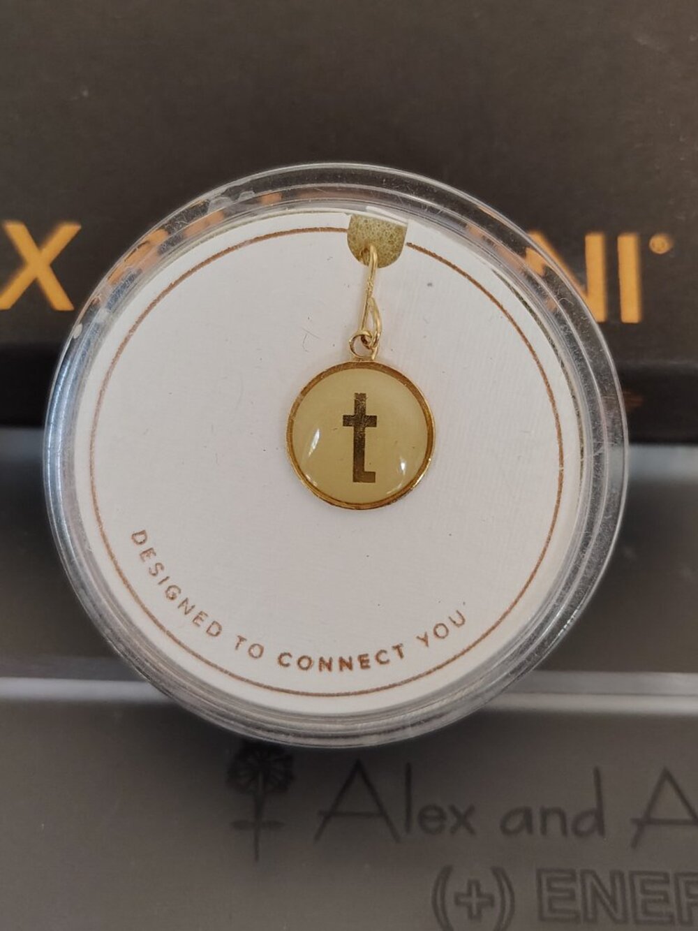 Alex and Ani 925 Sterling Silver Initial T Charm 899